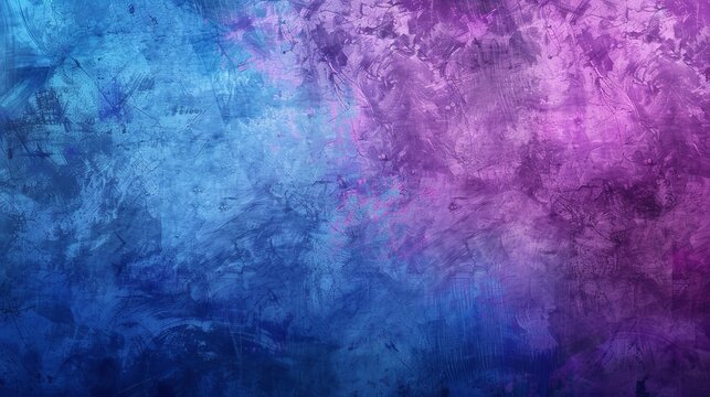 Blue purple monoprint painting background