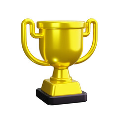 trophy 3d render icons