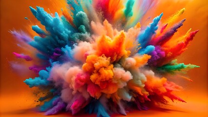 The Mesmerizing Dance of Colorful Powder