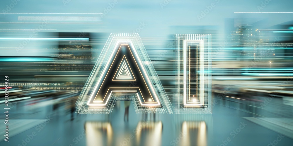 Poster ai in a world of digital patterns