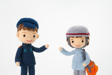 あみぐるみ人形　防災・救命