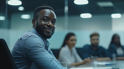 Business Meeting Presentation Discussion in Front of Whiteboard Generative AI