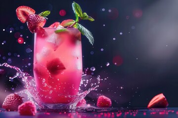 Variety of Refreshing Beverages. High detailed drink concept