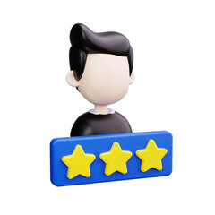customer satisfaction 3d render icons