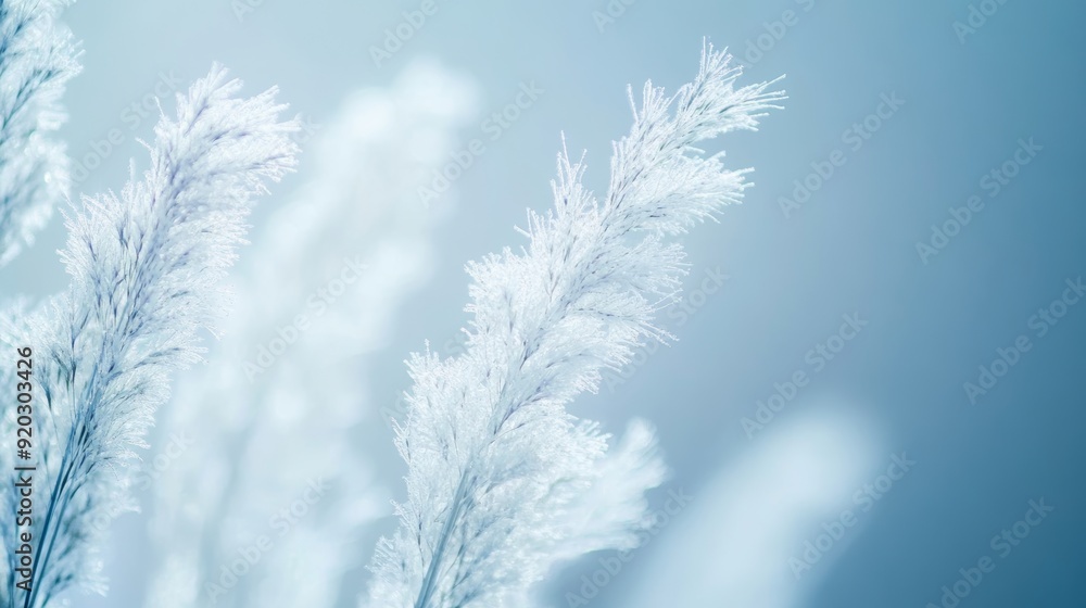 Poster abstract nature background with blue point generative ai