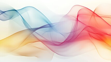 Obraz premium Abstract Composition with Smooth Intertwined Curves in Various Random Colors, Ideal for Backgrounds and Textures Generative AI