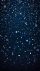 Obraz premium Snow is falling on blue night background from the starry sky on New Year's Eve
