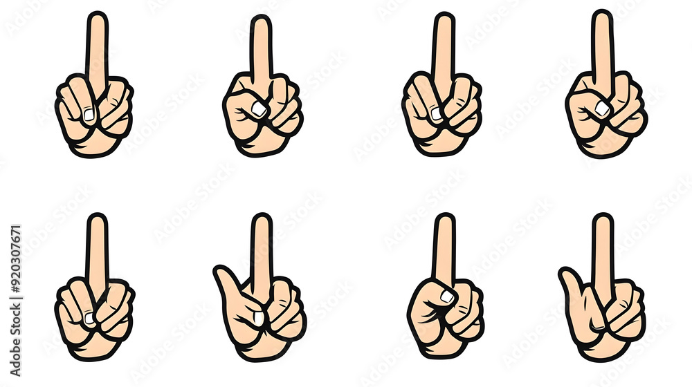 Poster a grid of hands displaying the same gesture, possibly indicating a sign or signal.