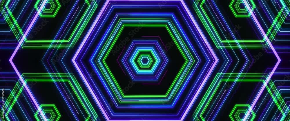 Canvas Prints abstract retro cyber laser digital colorful with glowing neon lights technology background.