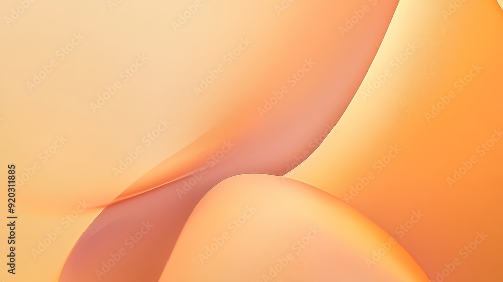 Poster a smooth, abstract design featuring soft curves and warm tones, creating a calming visual effect.