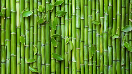 Bamboo forest green background.