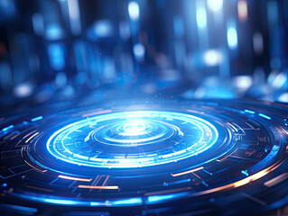 blue electronic technology background