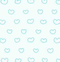 ハートの線の柄の背景素材のイラスト2