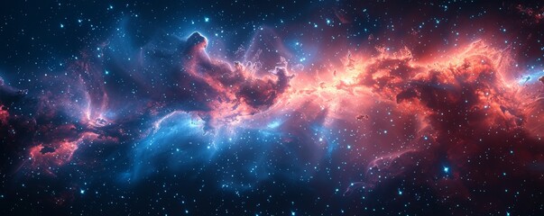 Fototapeta premium Captivating Cosmic ASMR Studio Soothing Sounds of the Ethereal Universe