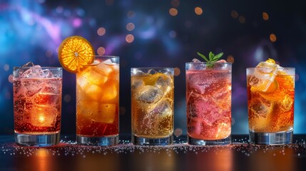 Cosmic Mocktail Mixology Class with Alcohol Free Drinks in Vibrant Space Themed Glassware