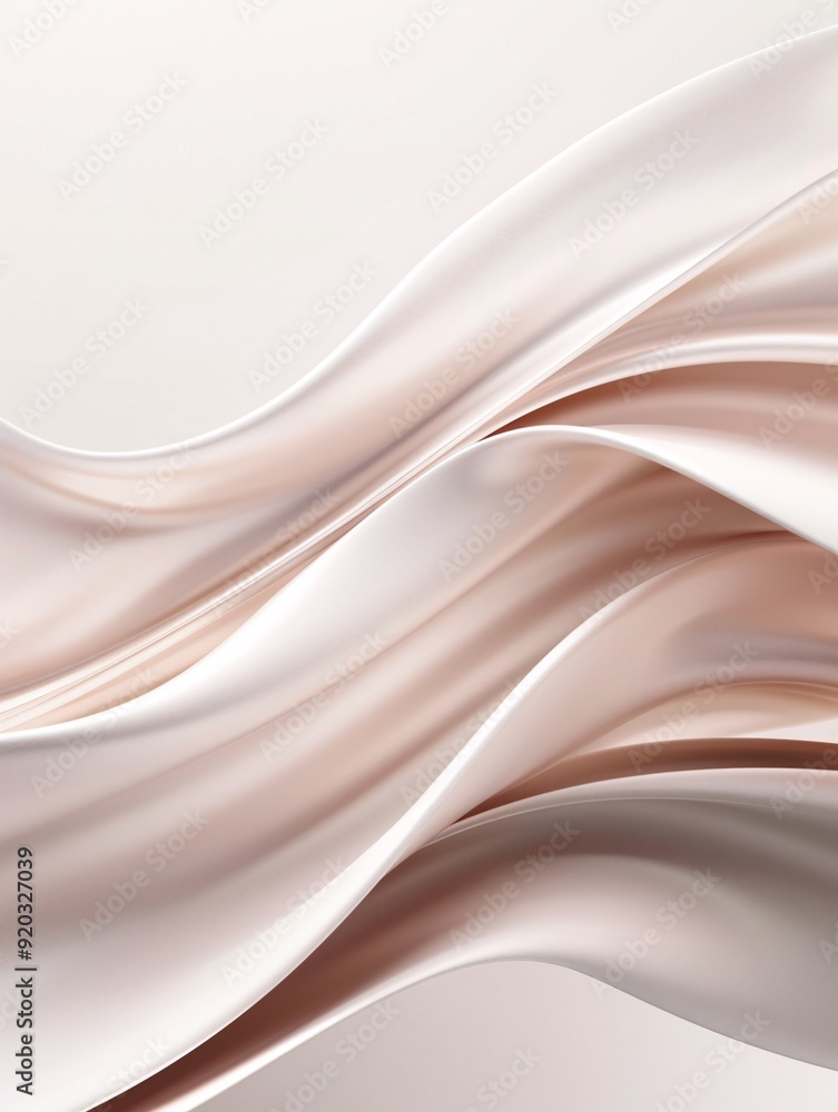 Aufkleber an organic 3d abstract background with soft, flowing forms and earthy tones, providing a natural set