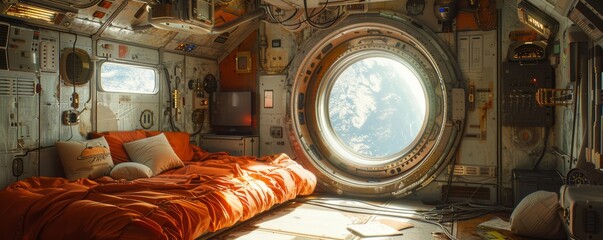 Malfunctioning Airlock in a Space themed Escape Room Awaits Repair