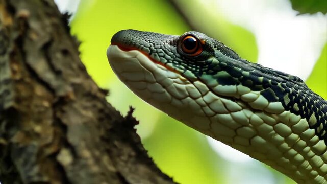 close up of a snake
