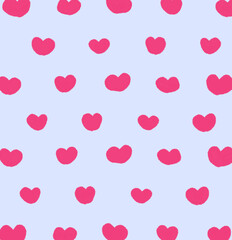 ハート柄の手描きの背景画像イラスト13