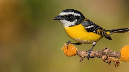 Obraz premium Sugar thief bird. Generative AI