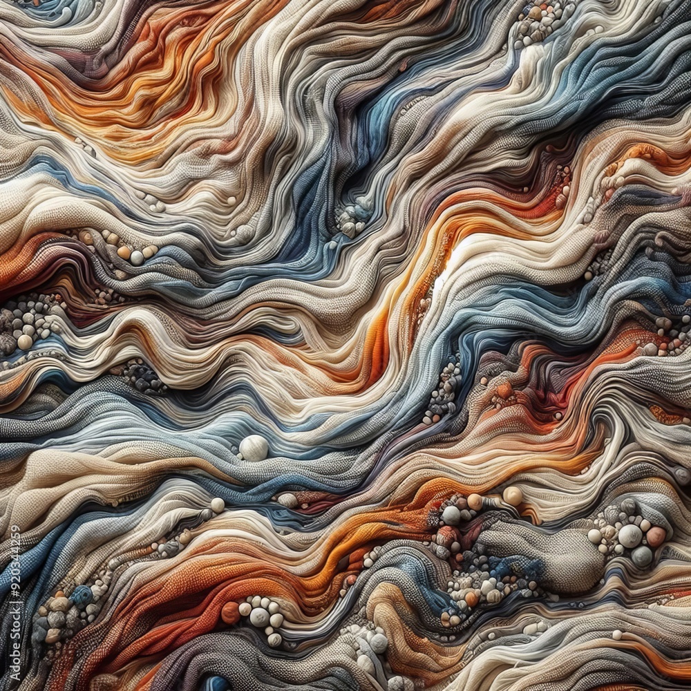 Poster variegated linen surface a textured surface with irregular col