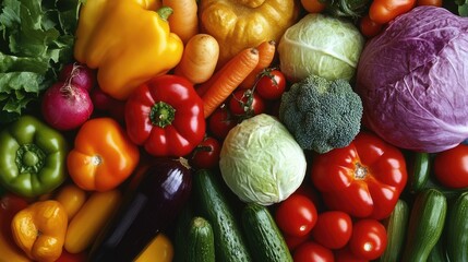 Vegetables, bursting flavor. Generative AI
