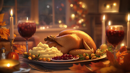 Thanksgiving roasted turkey