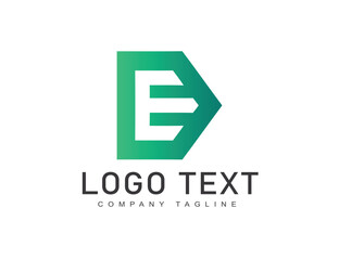 Fototapeta premium Creative E logo icon design vector template