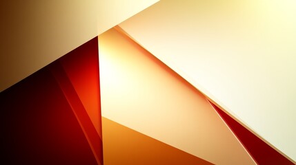 A geometric abstract composition featuring warm tones and sharp angles, ideal for backgrounds or digital design.