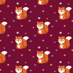 Cute squirrel pattern 