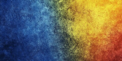 Obraz premium This abstract art piece showcases a vibrant gradient with warm red and yellow