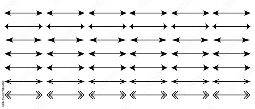 Poster arrows set. modern simple arrows isolated on white background. arrow flat style web design. pointer 