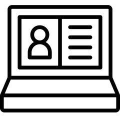 laptop user icon 