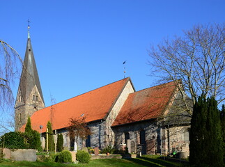 Historical Church Borby in the Town Eckernförde, Schleswig - Holstein