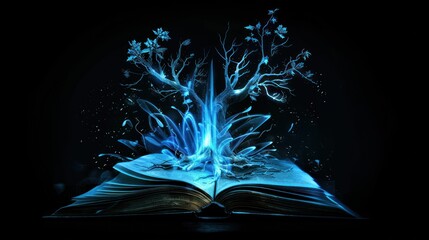 A Tree of Knowledge Emerging from an Open Book