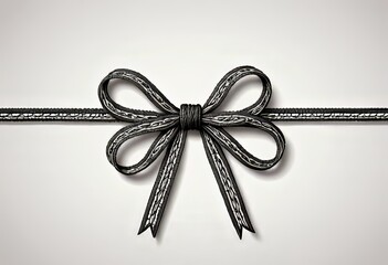 nudo con lazo decorativo
