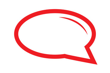 Speech bubble for comics. Words balloon illustration. Comic text cloud. Hand-drawn banner