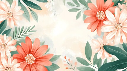 Elegant and Stylish Beauty Salon Price List with Floral Illustrations