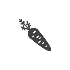 Carrot with root vector icon