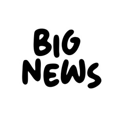 3D Big news text poster