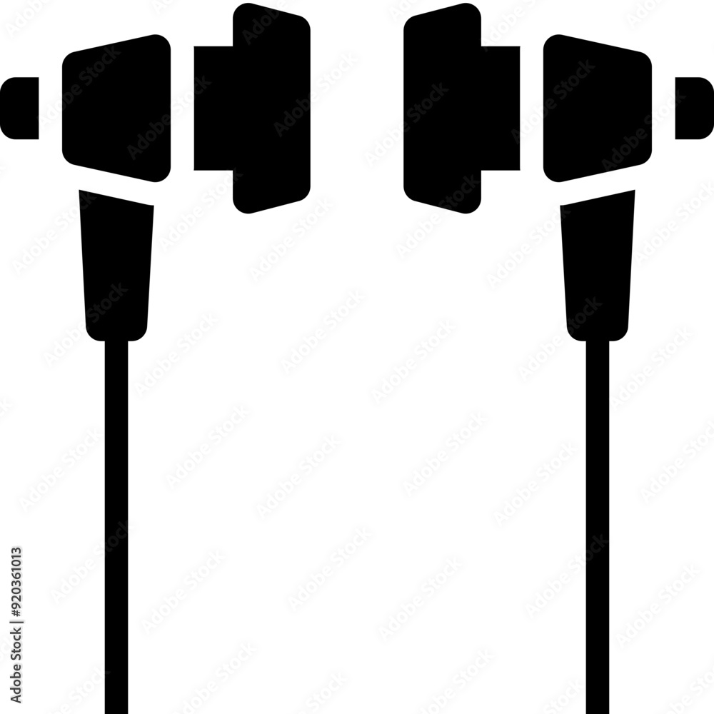 Wall mural earphone icon 