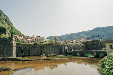 Kotor, Montenegro - may 2 2024 Kotor City Walls, Fortresses and Fortifications of Kotor, Montenegro