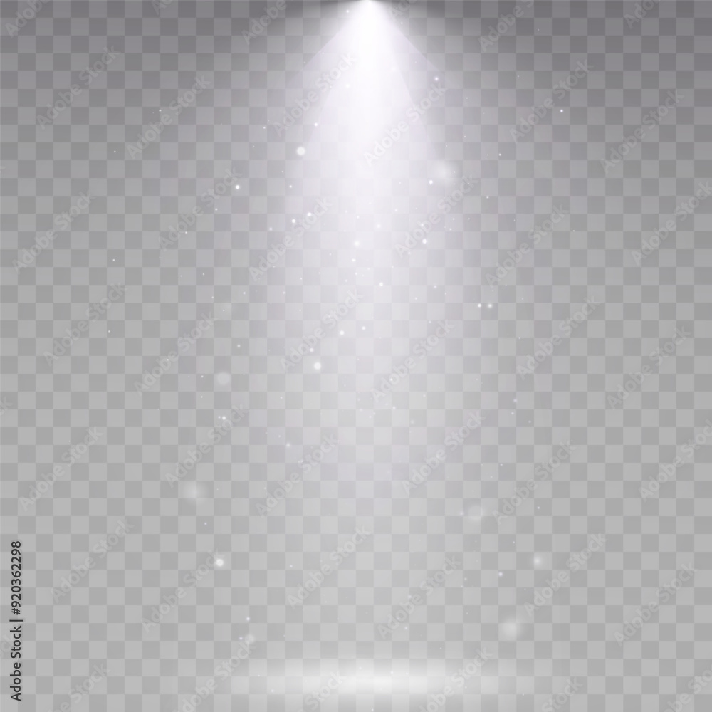 Aufkleber spotlights. spotlight effect for stage and presentation illuminated by spotlights. vector illustrati