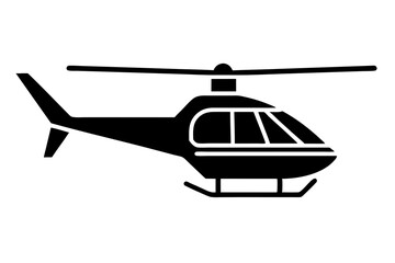 helicopter silhouette vector illustration