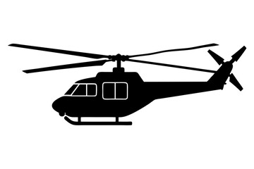 helicopter silhouette vector illustration
