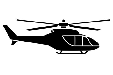 helicopter silhouette, helicopter vector graphic illustration, helicopter icon
