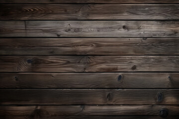 Naklejka premium Processed collage of old rustic dark brown wood planks texture. Background for banner, backdrop