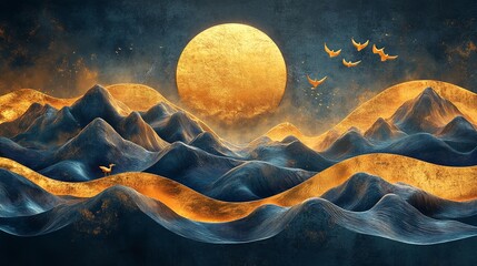 Sunset over the sea. 3d rendering. Computer digital drawing..jpeg