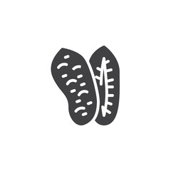 Sliced potato vector icon