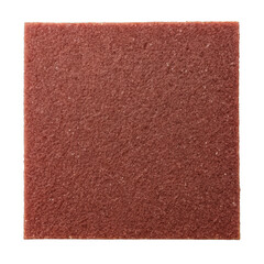 Fototapeta premium Sandpaper top view isolated on transparent background